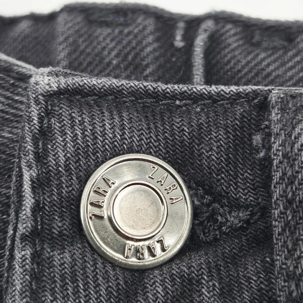 Zara Kids Distressed Black Denim Shorts Cut Offs Big Girls‎ 11-12 Years Jorts